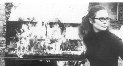Girl anmd Burning Piano